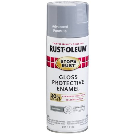 Rust-Oleum Smoke Gray, Gloss, 12 oz 338924
